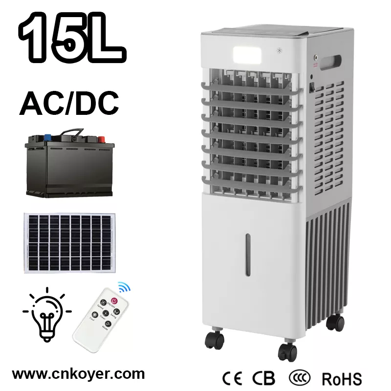 Mały wentylator chłodnicy powietrza z możliwością ładowania